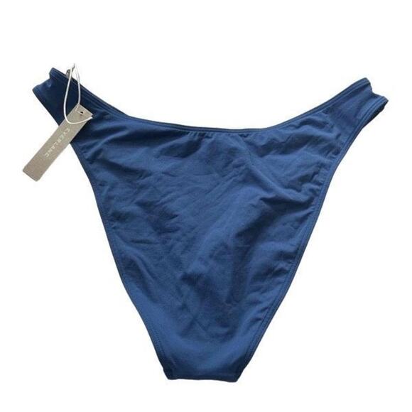 NWT Everlane The Thigh-High Bikini Bottom in Blue Dusk Size Large - Picture 4 of 8